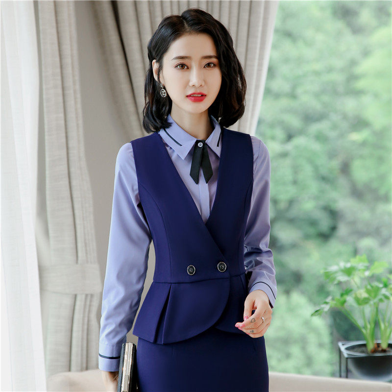 金店珠宝销售顾问工作服女冬职业套装男装品牌专卖店导购工装西服