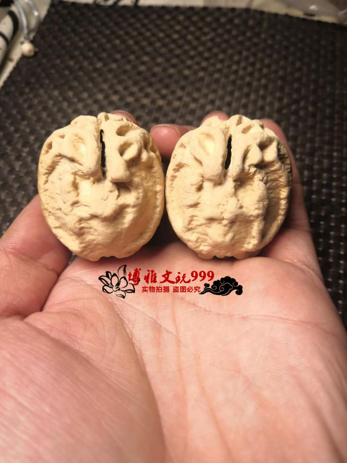 乾坤核桃鬼脸核桃 乾坤核 白狮子 文玩核桃 四座楼 满天星 官帽