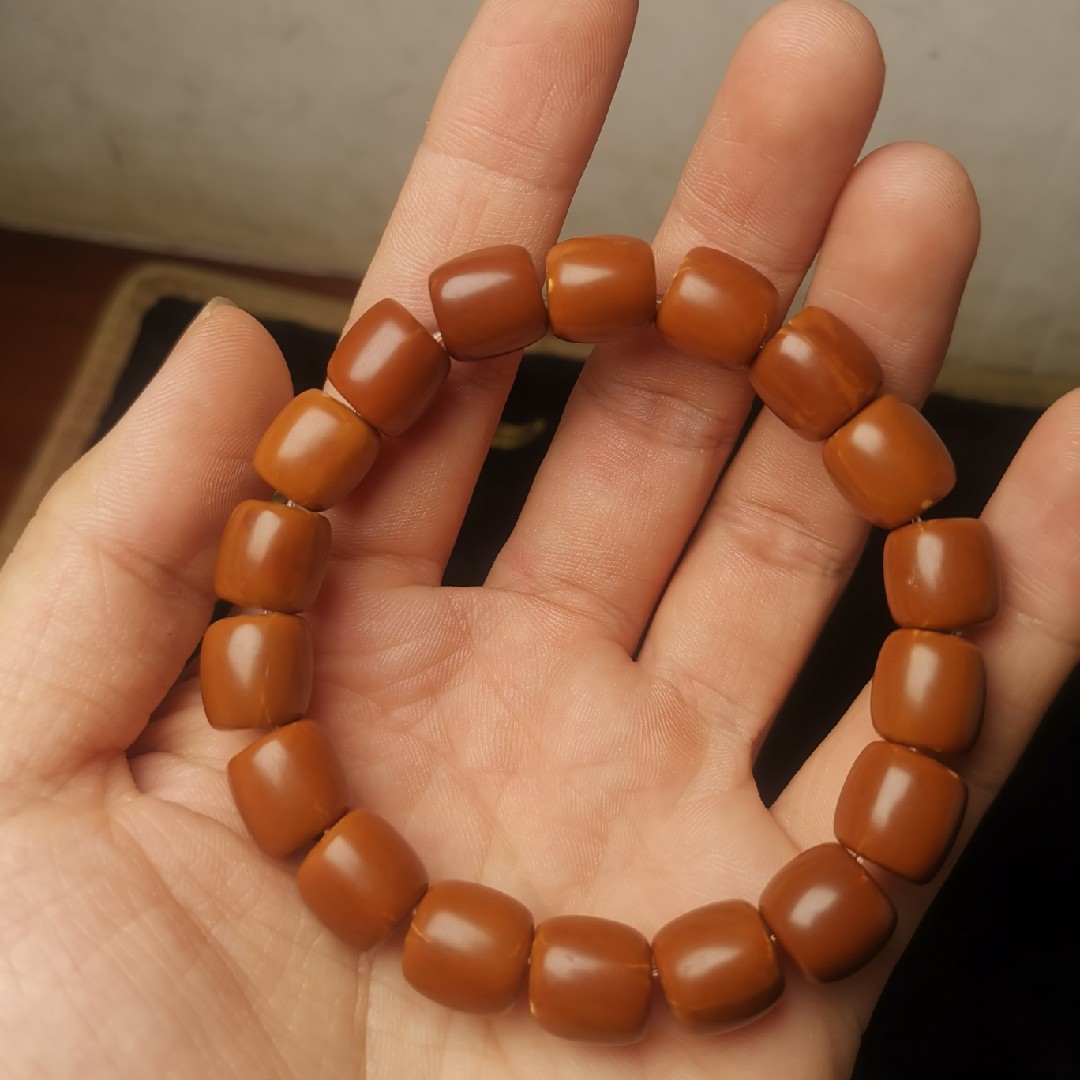 超小迷你铁核桶珠手串老型桶珠橄榄核手串 老树铁核桶珠手串18颗