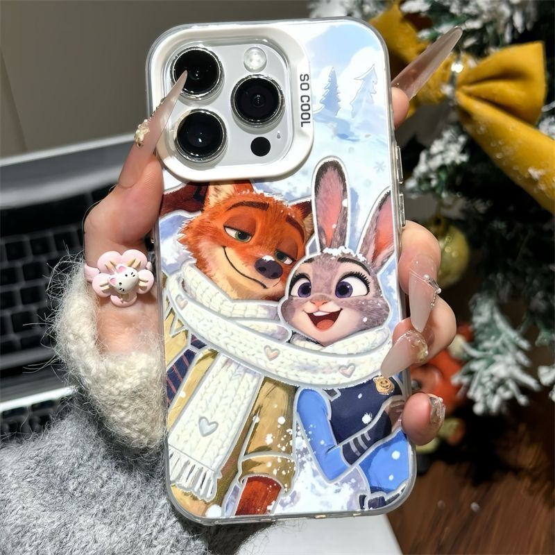 2026尼克朱迪手机壳适用苹果17PM动画卡通小米17华为P80保护套16