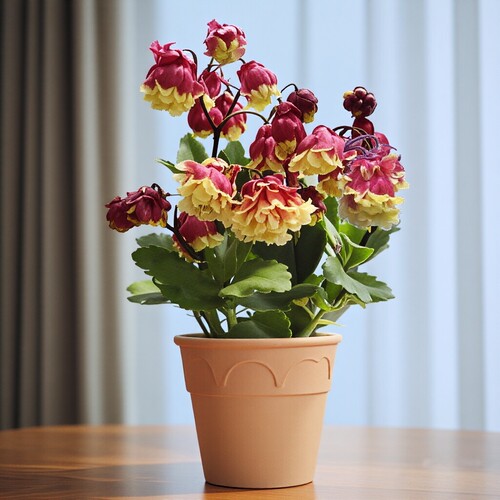 重瓣宫灯长寿花带花包阳台花期长