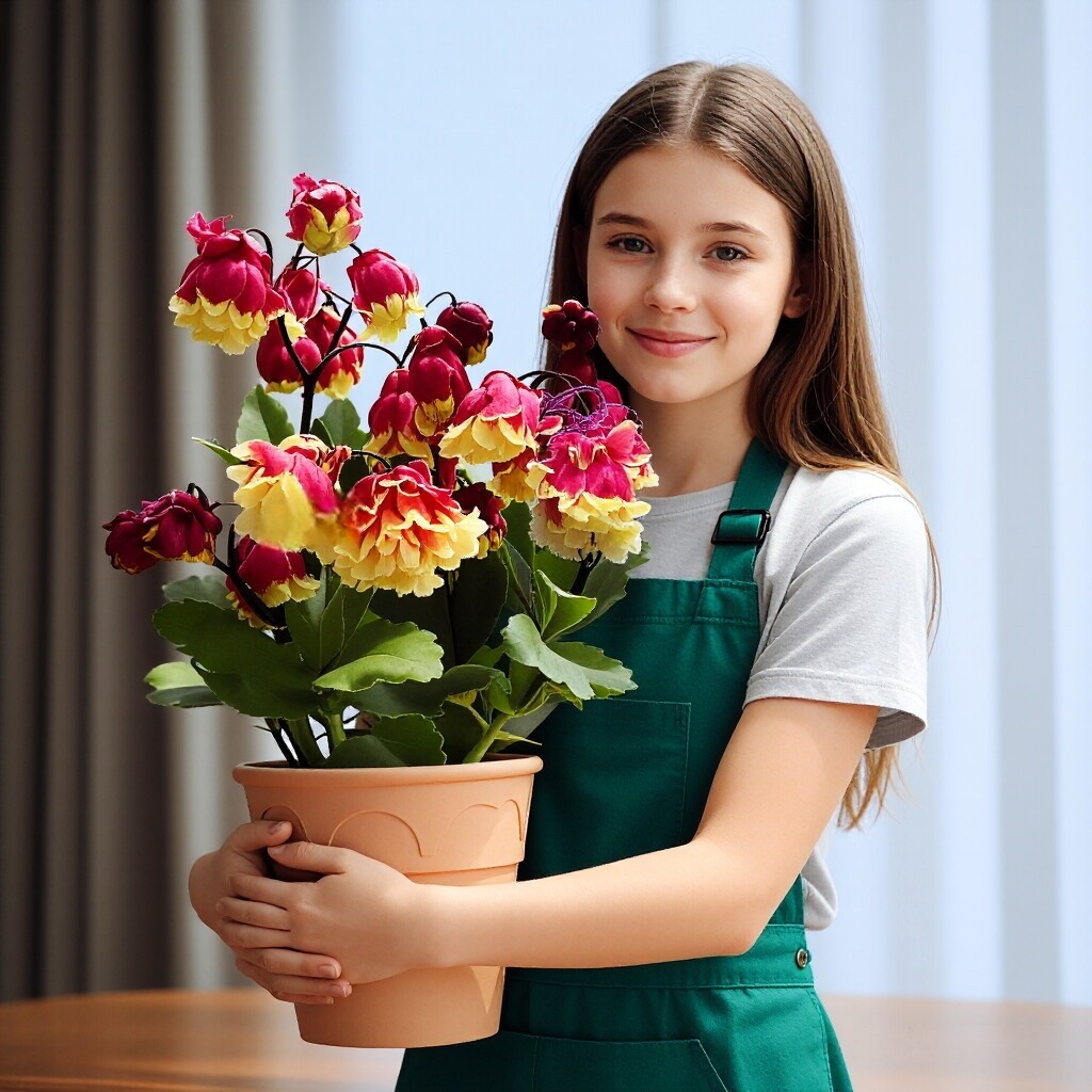 进口 新品 日本重瓣宫灯长寿花盆栽灯笼花大花花卉室内带花苞阳台