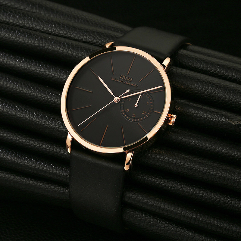 正品疯马皮手表男潮防水时尚潮流学生简约机械表男士复古个性男表