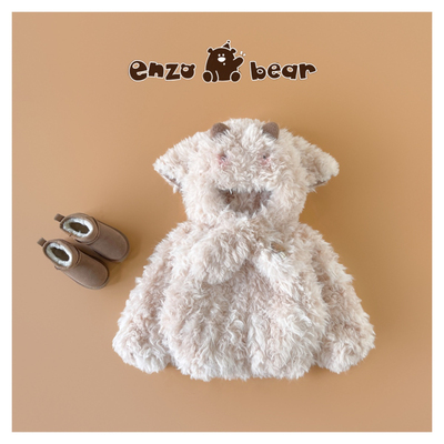 绵绵 儿童高定款连帽加绒加厚小羊毛毛衣亲子外套 EZX25117