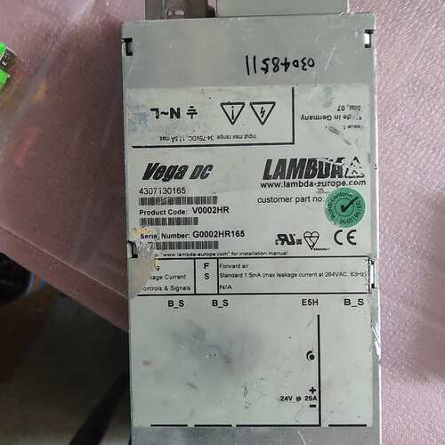 议价Vega DC 电源，4307130165，V0002HR可维修