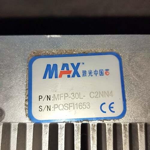 可议价MAX光纤激光器，型号MFP-30L一C2NN4系列产品，成