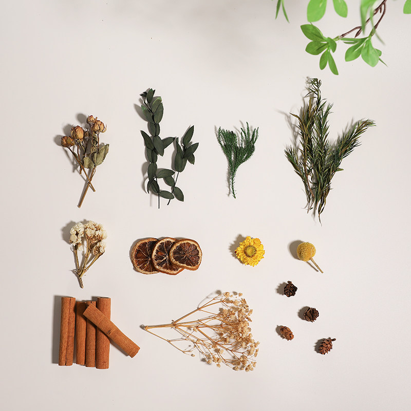 干花拍照道具麦穗松果ins自然白色棉花麦子拍摄背景装饰摆件美食烘