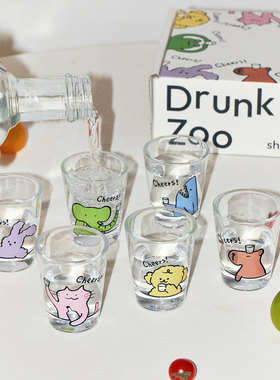 SOREMO 原创一口杯可爱shot杯烧酒杯礼盒白酒杯礼物子弹杯ins小酌