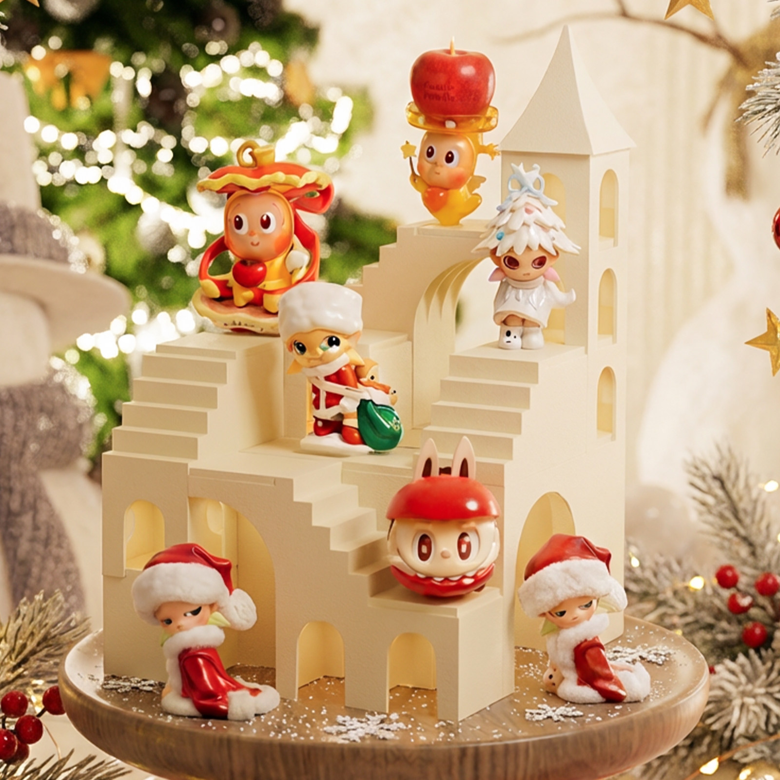 盲盒手办微缩场景展示收纳架