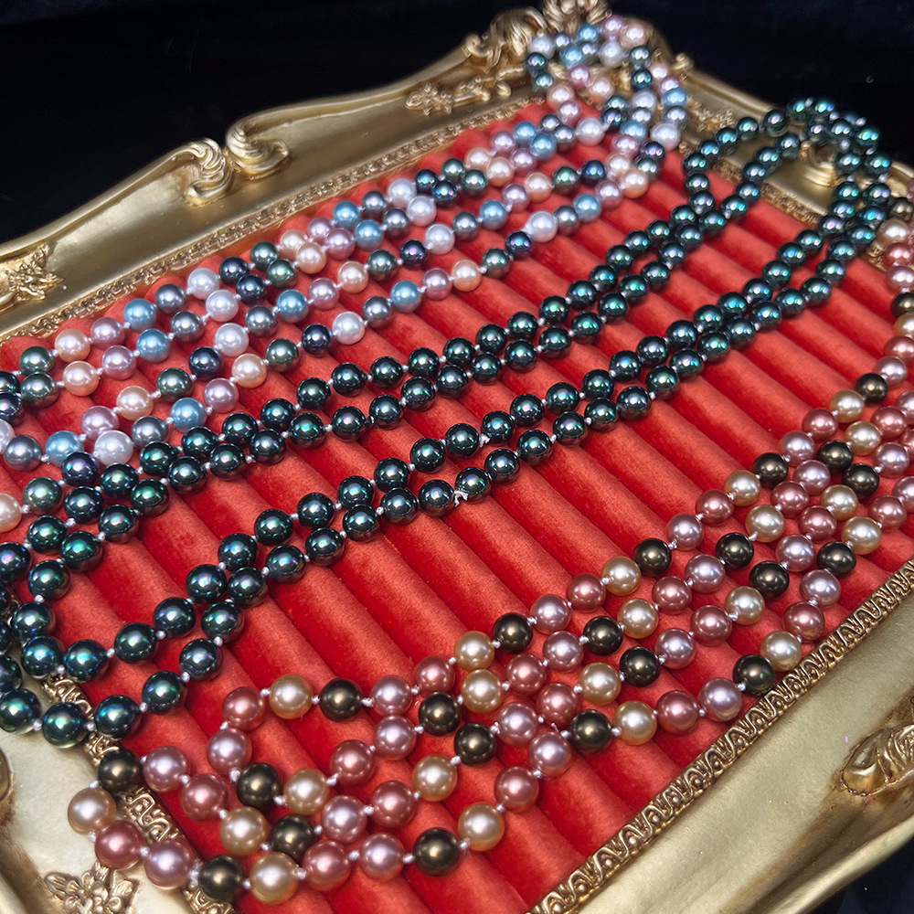 110CM法式施华洛珍珠多种穿搭长款珍珠项链 优雅高级感百搭毛衣链