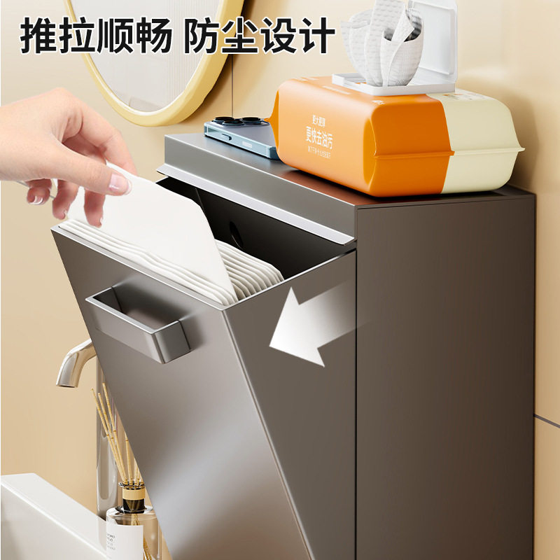 马桶边置物架放卫生纸卫生间