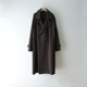 代购 breasted SSSTEIN 26ss Double coat 皮领双排扣风衣