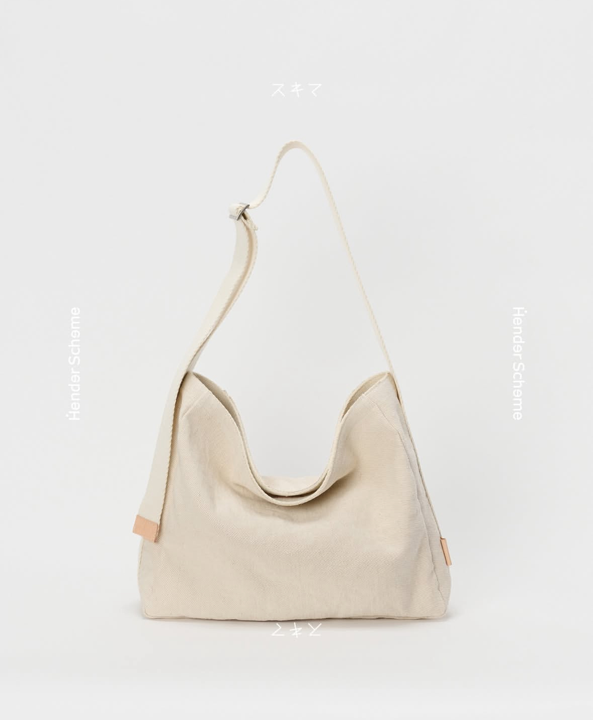 【代购】HENDER SCHEME Square shoulder bag 帆布Hobo斜挎包