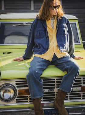 【代购】REMI RELIEF 26ss Beamsplus联名人造丝混纺复古运动夹克