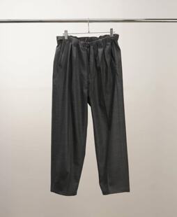 slacks 羊毛宽松西裤 Beltless 25aw 代购 ANCELLM