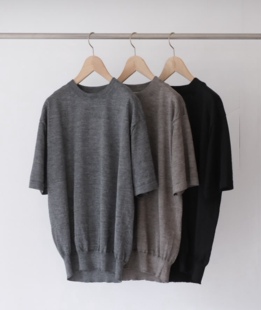 【代购】BATONER 26ss Choma crewneck ss 苎麻圆领短袖T恤