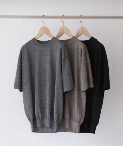 春夏新款苎麻面料圆领短袖T恤