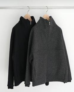【代购】BATONER 25aw Shuwuju smock 全羊毛拉链套衫