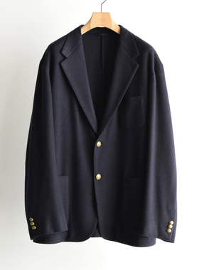 【代购】COMOLI 25aw Cashmere navy blazer 羊绒西装夹克