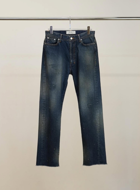 【代购】ANCELLM 26ss 07Slim straight 5p denim pant直筒牛仔裤
