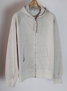 【代购】MAATEE&SONS 26ss Zip parka 丝绵亚麻混纺拉链帽衫