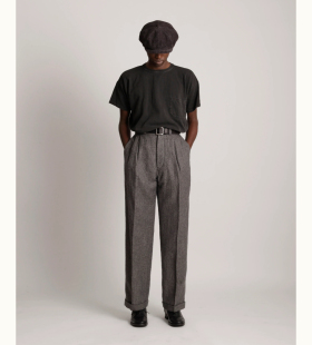 Taigatakahashi 25aw Work 羊毛亚麻工装 T.T trousers 裤 代购