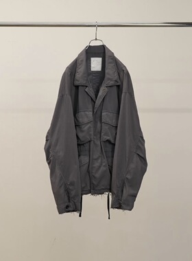 【代购】ANCELLM 26ss Field jacket 做旧破坏加工M65夹克