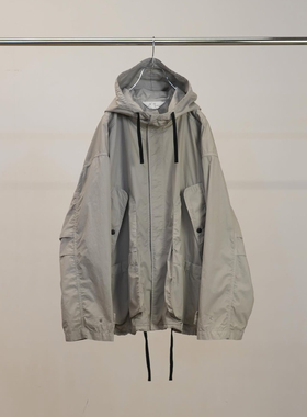 【代购】ANCELLM 26ss Hooded jacket 轻薄棉质军工连帽夹克