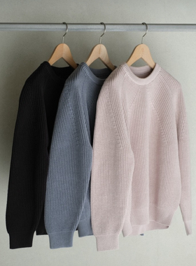 【代购】BATONER 26ss Signature crew neck 定番棉线圆领针织衫