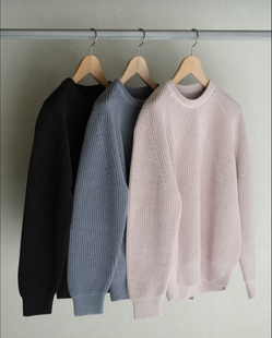 【代购】BATONER 26ss Signature crew neck 定番棉线圆领针织衫