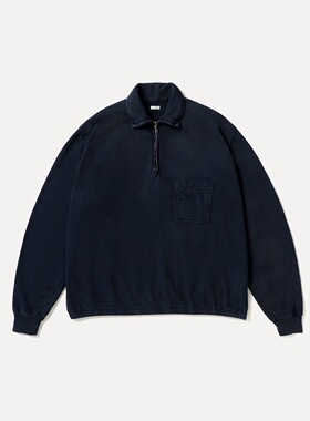 【代购】APRESSE 26ss Half zip sweatshirt 复古水洗半拉链卫衣