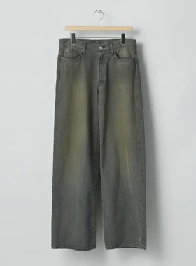 【代购】SSSTEIN 26ss Loose denim jeans定番石洗染色做旧牛仔裤