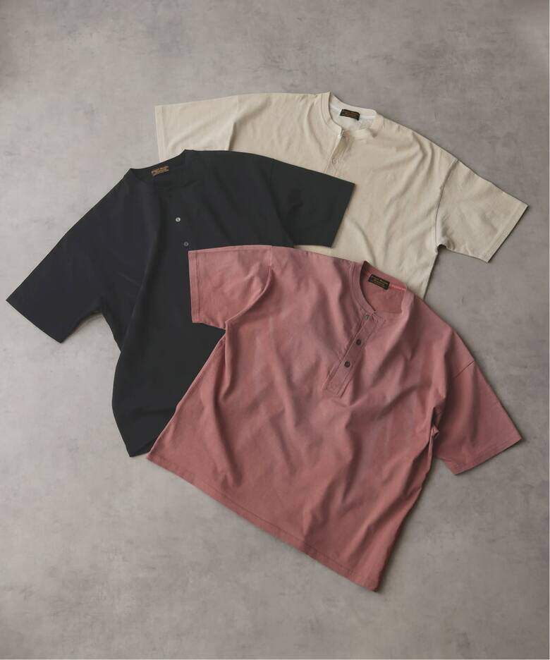 【代购】JS HOMESTEAD 26ss Henly neck tshirt做旧亨利领短袖T恤