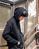 代购 thermal NANAMICA 25aw Zipup hoodie 拉链华夫格帽衫