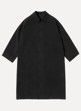 【代购】APRESSE 26ss Balmacaan coat 水洗真丝巴尔马肯风衣外套