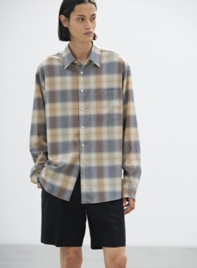 【代购】AURALEE 26ss Wool check shirt 定番超轻羊毛格纹衬衫
