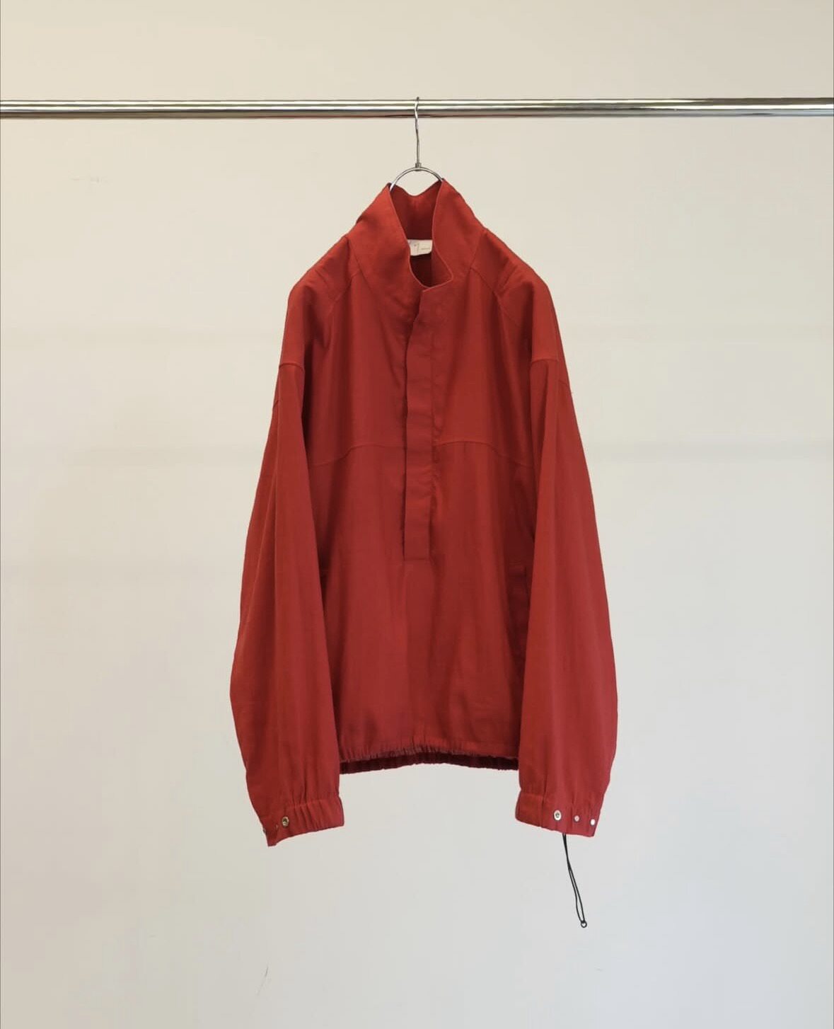 【代购】ANCELLM 26ss Pullover shirt 亚麻尼龙混纺套头衬衫