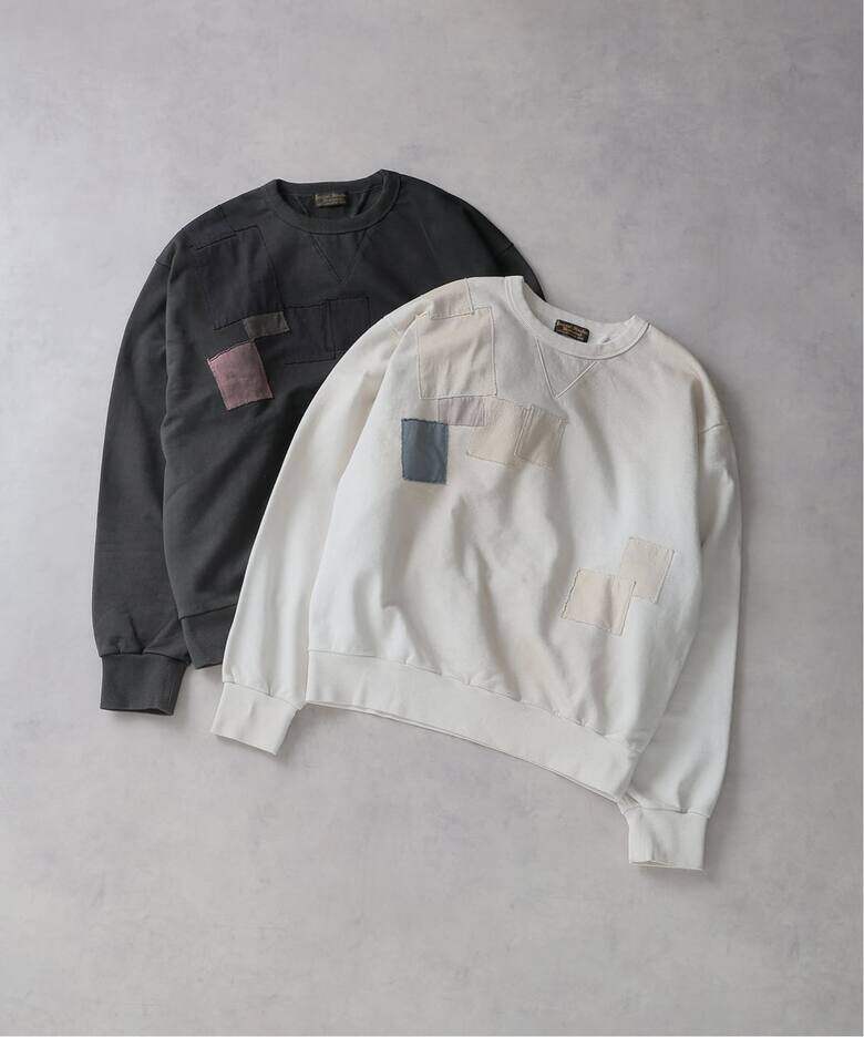 【代购】J.S Homestead 26ss Patch fade sweat 补丁做旧圆领卫衣