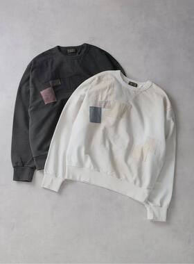 【代购】J.S Homestead 26ss Patch fade sweat 补丁做旧圆领卫衣