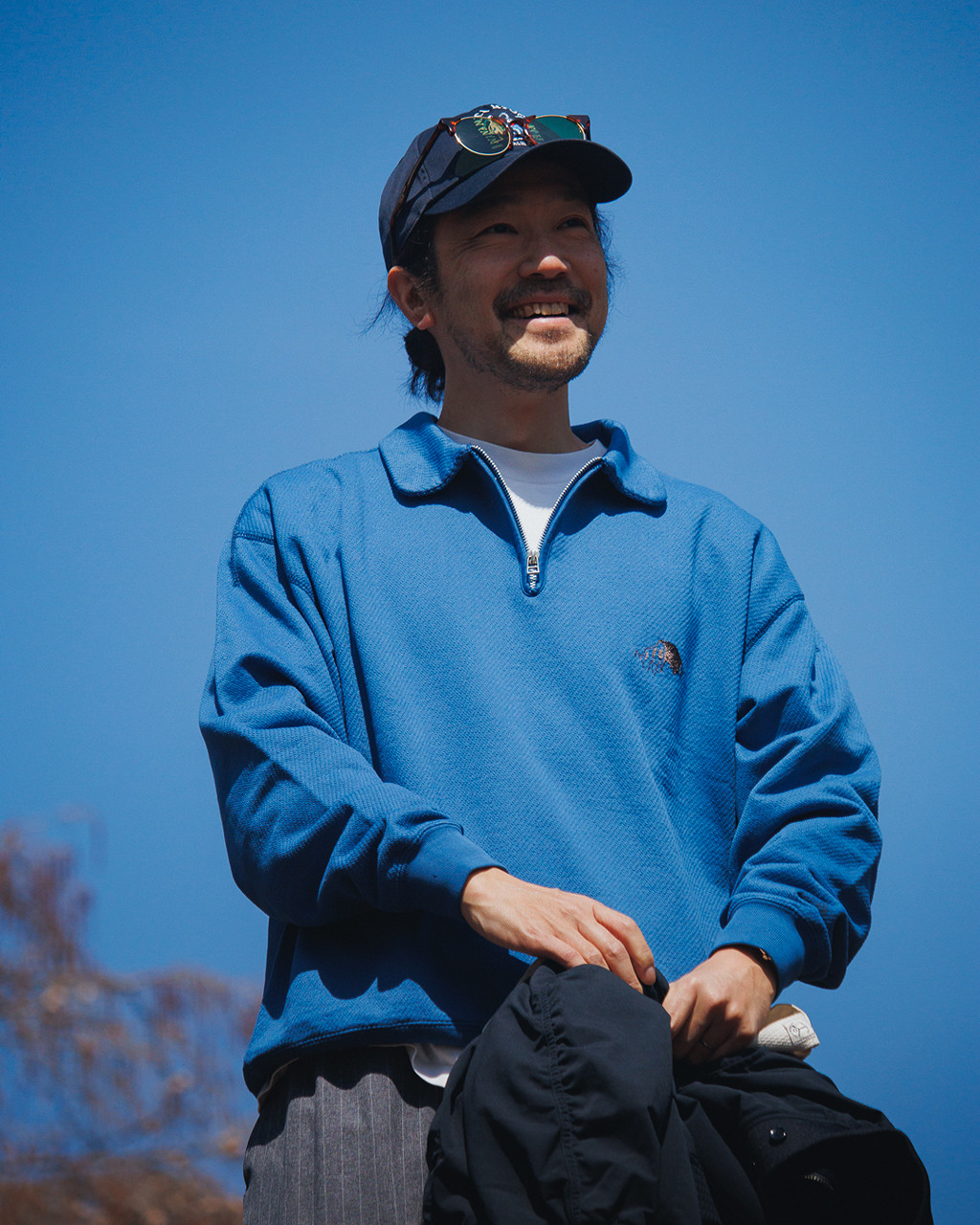 【代购】TNF北面紫标26ss Field half zip 件染半拉链套头卫衣