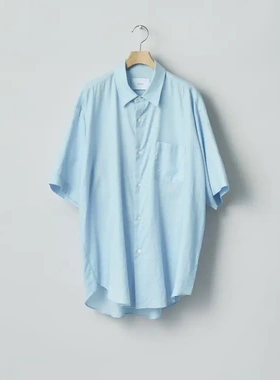 【代购】SSSTEIN 26ss Cotton silk os shirt 丝绵廓形短袖衬衫