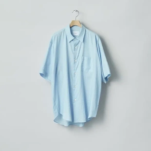 【代购】SSSTEIN 26ss Cotton silk os shirt 丝绵廓形短袖衬衫