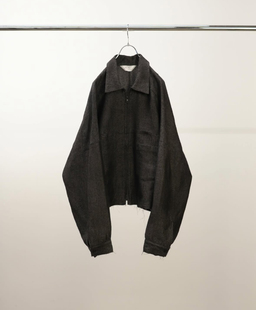 【代购】ANCELLM 25aw Zipup shirt jacket 羊毛短款拉链衬衫夹克