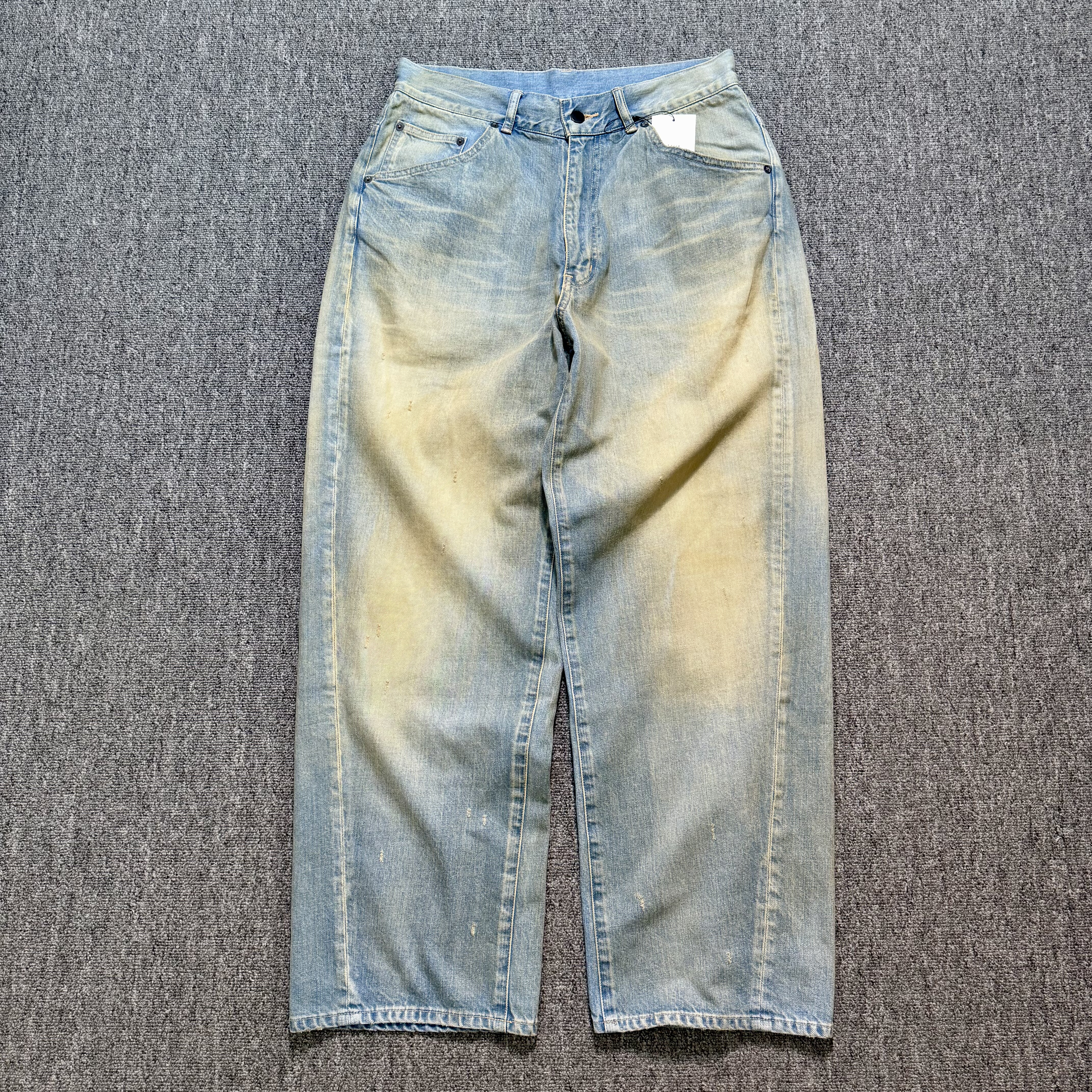 【现货】AFIIT 25aw Denim pant indigo 宽松水洗牛仔裤