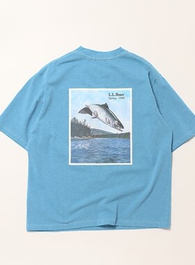 【代购】LLBEAN 26ss 日本限定Catalog trout tee复古海报印花T恤