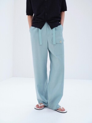 春夏180羊毛人字纹口袋工装裤