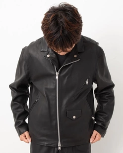 blouson 牛皮机车骑行皮衣夹克 Rider 25aw 代购 NONNATIVE