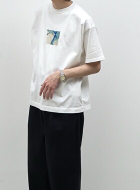 YOKE 26ss Abstract embroited t-shirt 浮雕刺绣短袖T恤
