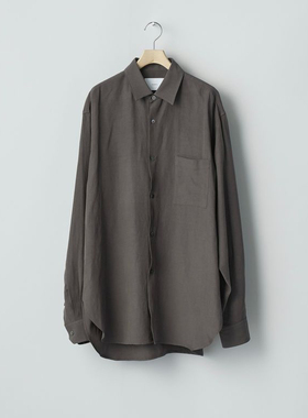 【代购】SSSTEIN 25aw Rayon linen 人造丝亚麻混纺长袖衬衫