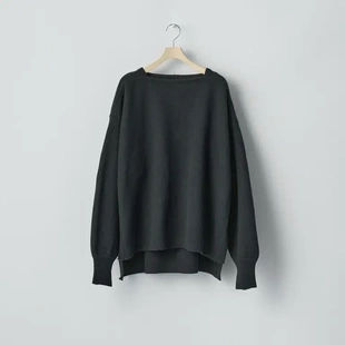 【代购】SSSTEIN 25aw Boatneck LS 缩绒羊毛船领长袖针织卫衣